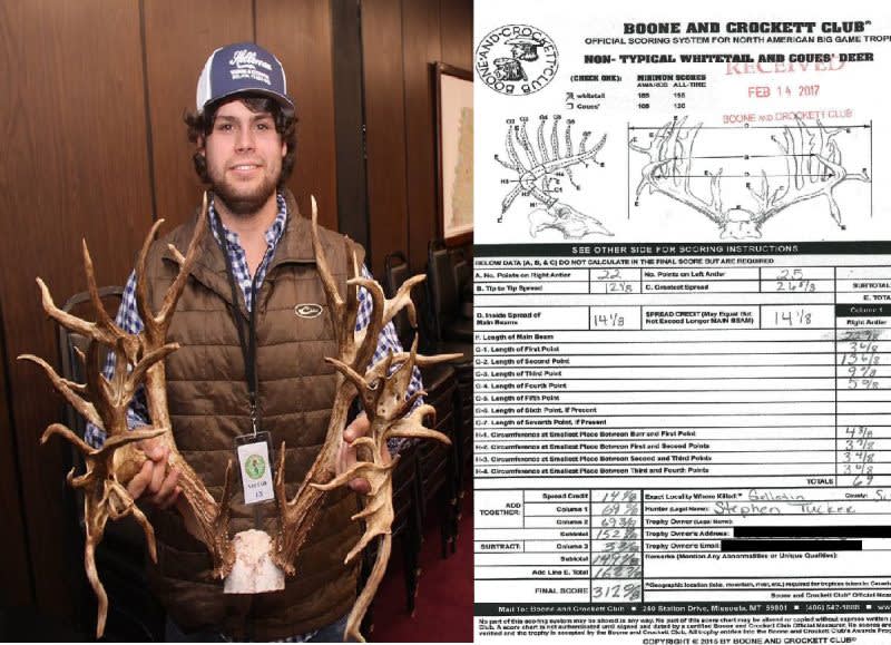 Boone & Crockett Confirms World Record ‘Tucker Buck’ Largest Hunter Taken Non-Typical Whitetail