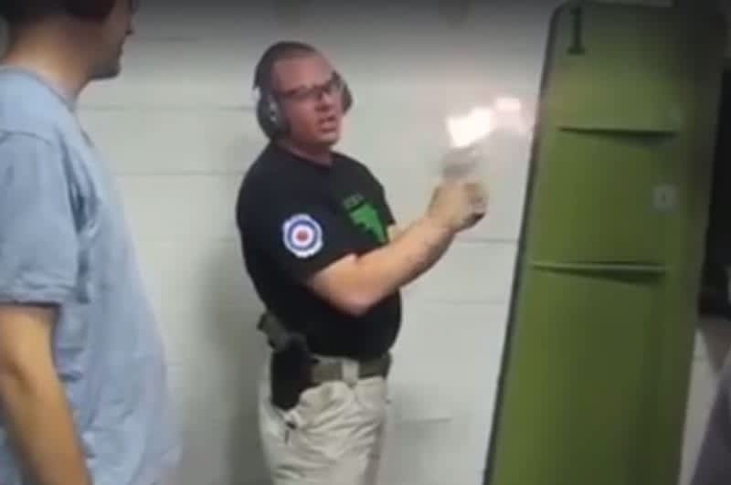 Video: Gun Instructor Brushes Off Negligent Discharge of .44 Mag.
