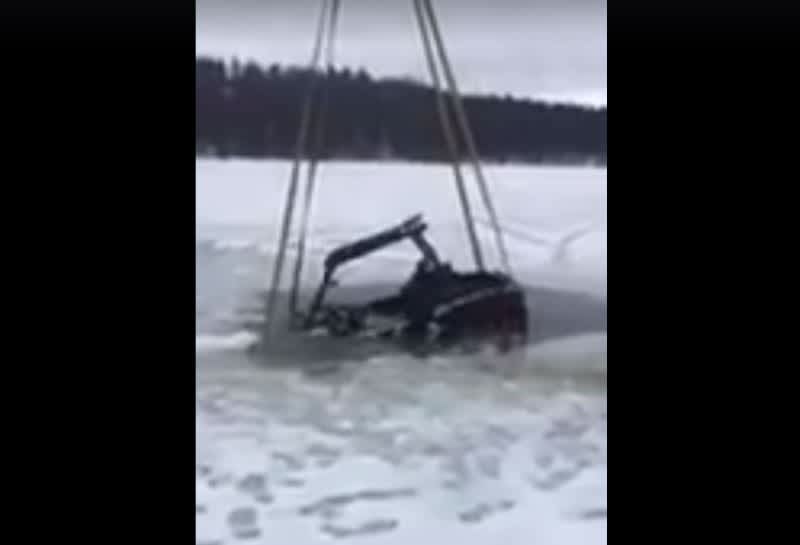 Video: Chopper Rescues Polaris From Unfrozen Lake