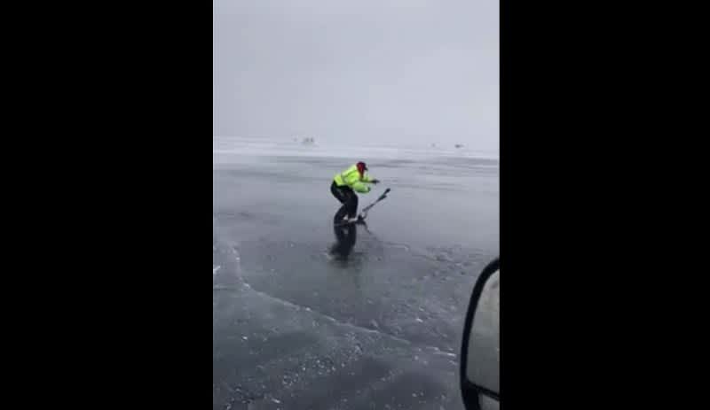 Video: High Wind Storms Make Perfect Weather Conditions for Shovel Surfing