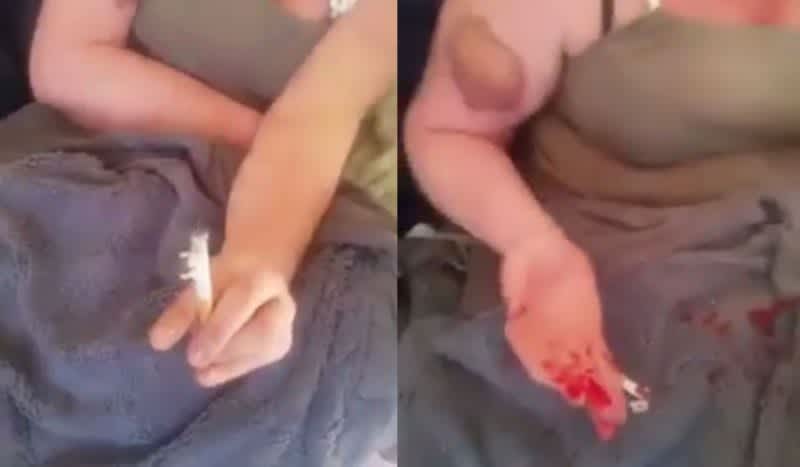 Video: Man Attempts to Shoot Tip of Cigarette While His Wife Holds It; Goes Horribly Wrong