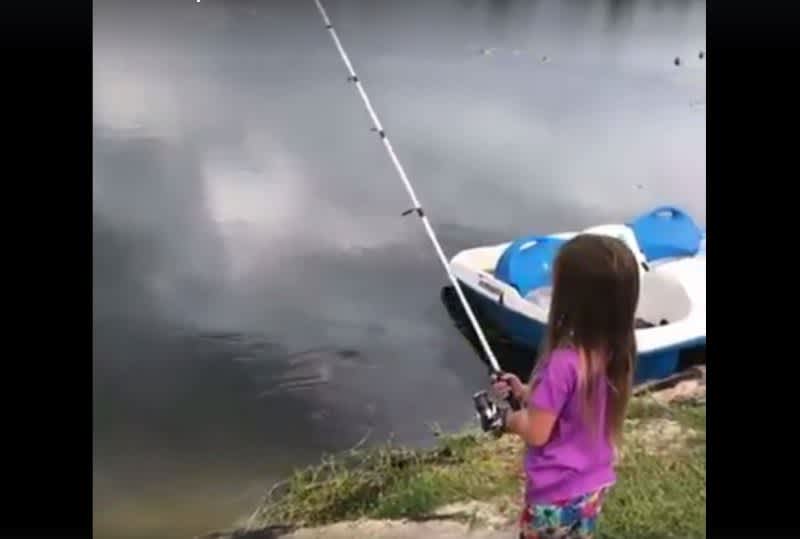 Video: You Won’t Believe the Bass Caught by this Little Girl