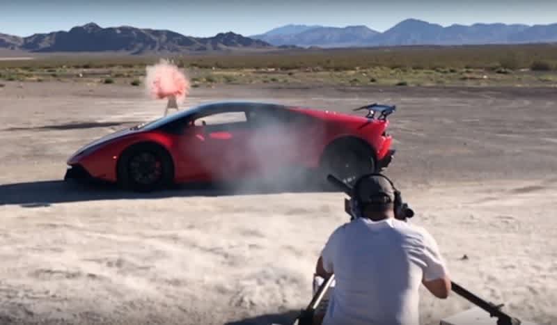 Video: Shooting Through A Lamborghini Huracan with a 20MM
