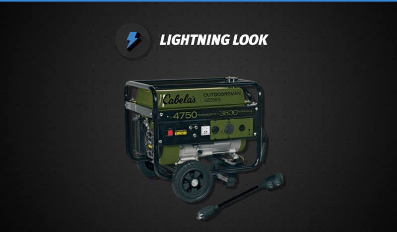 Lightning Look: Cabela’s Outdoorsman 3800/4750-Watt Generator by Champion