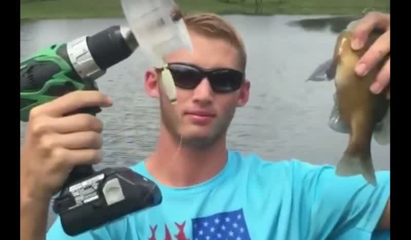 Video: This Guy Fishing with a Power Drill is an Angler from the Future