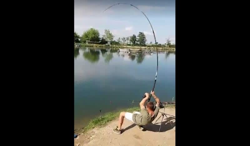 Video: Angler Goes Full Matrix to Pull in Foul Hooked Sturgeon