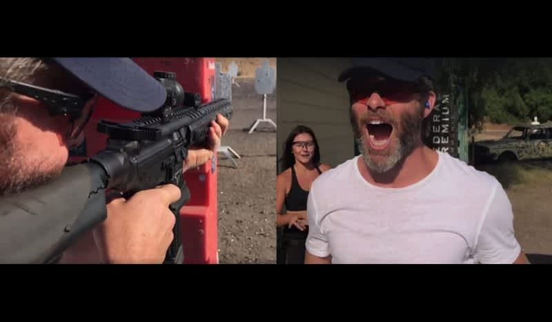 Video: Chris Pine and ‘Wonder Woman’ Jessie Graff Do Their Best ‘John Wick’ Impression with Taran Tactical