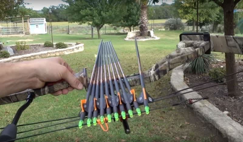 Video: Matt From Demolition Ranch Launches 10 Arrows at One Time With His Bow