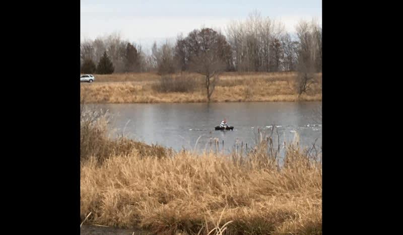 Authorities Rescue Over Eager Minnesota Man Trying to Ice Fish in Central Minnesota