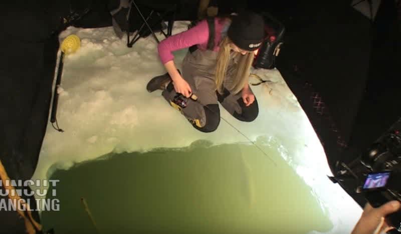 Christmas Morning Video: Sight Fishing Through the Ice for Arctic Char