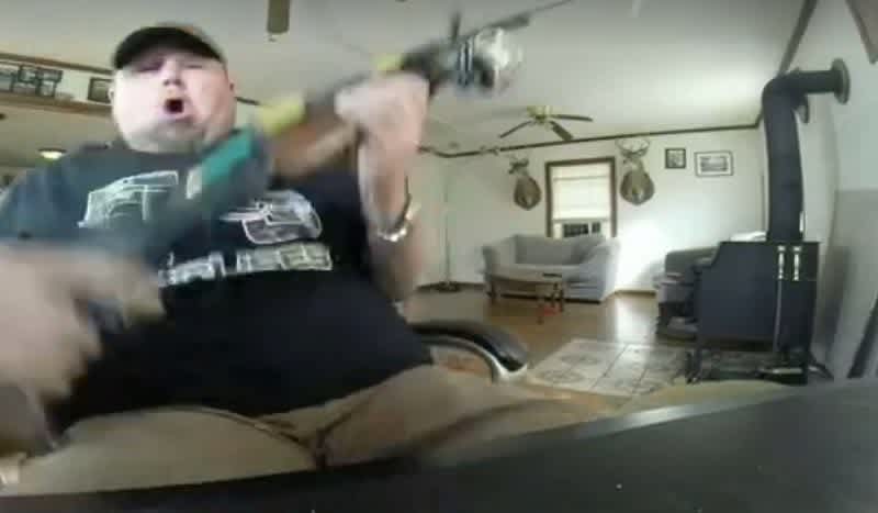 Video: Remember When This Guy Discharged His Shotgun and Blew a Hole in the Ceiling?