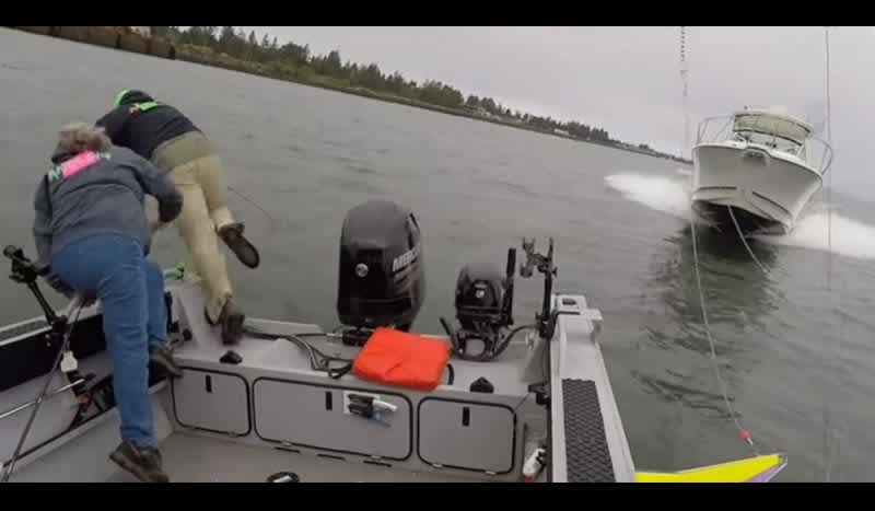 Must-See Video: Distracted Pleasure Boat Driver Pulverizes a Fishing Boat