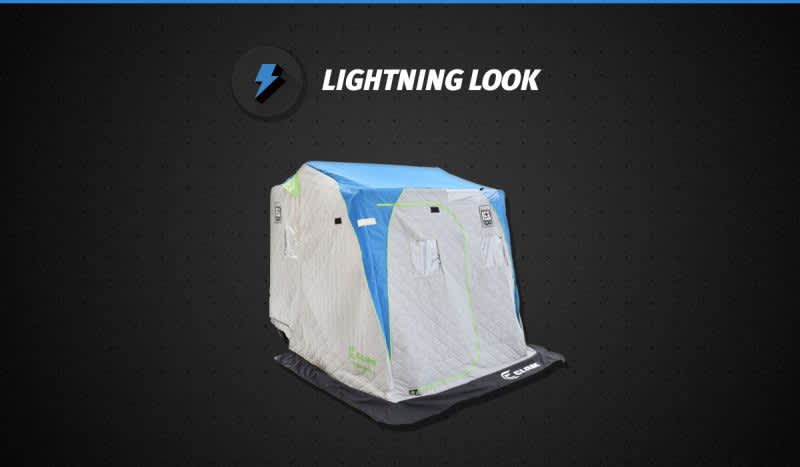 Lightning Look: Clam Outdoors 20th Anniversary Ice Team Voyager Shelter