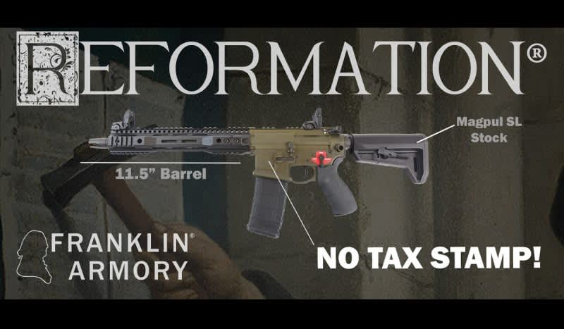 The New Franklin Armory ‘Reformation’ Line Looks Like an SBR, But Doesn’t Need a Tax Stamp