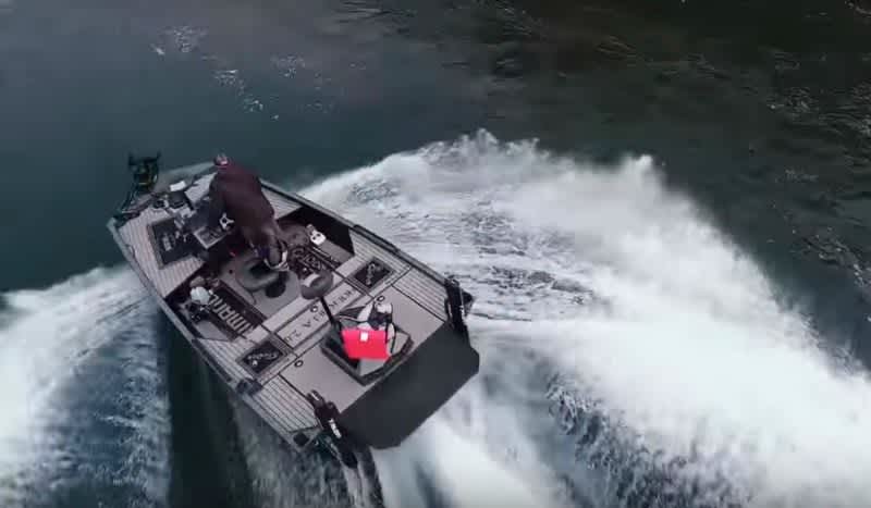 Awesome Drone Video: Jetboat Guide Joe Raymond Targets Shallow-Water Smallmouth