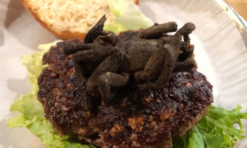 This Tarantula Topped Burger Will Haunt Your Dreams