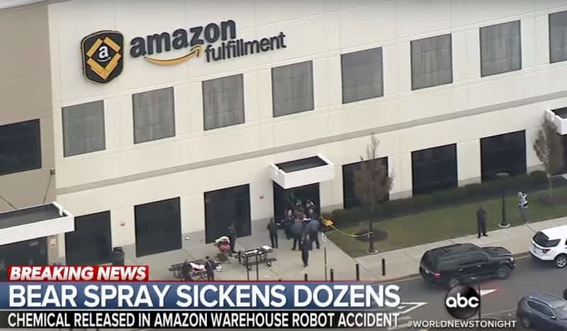 24 Amazon Workers Hospitalized After Robot Causes Bear Repellent Accident