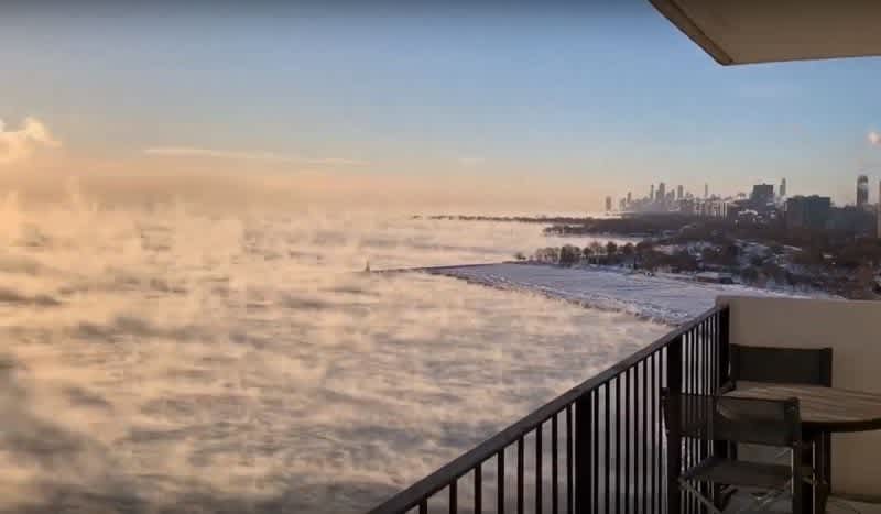 Video: Lake Michigan Looks Just Like a ‘Boiling Cauldron’ Due to Subzero Midwest Temperatures