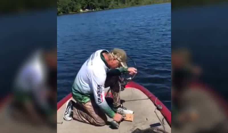 Watch This Angler Go To Incredible Lengths To Pull Off A Successful Hooky Operation