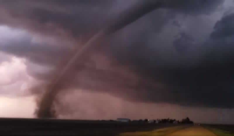 Watch: Tornado Touches Down in Kansas, Appears to Hit Storm Chaser’s Vehicle