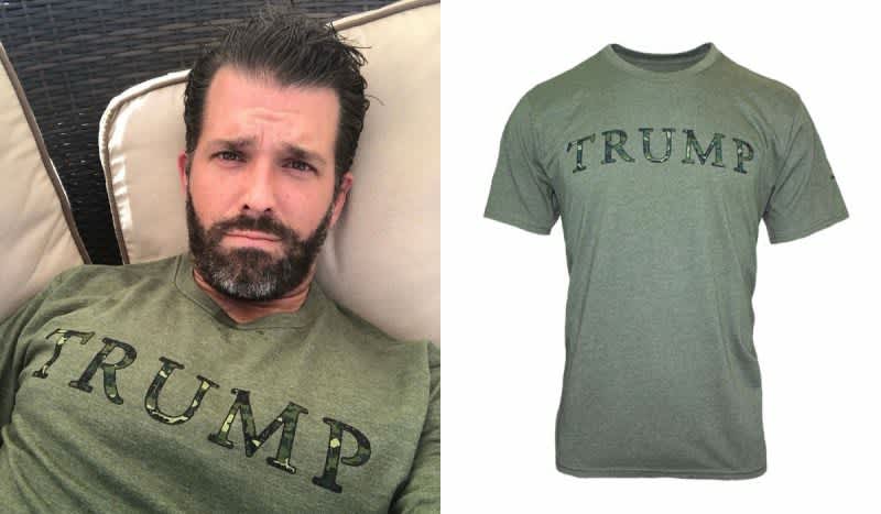 Donald Trump Jr. Shows Off Trump-Branded Camo Gear Just in Time for Fall