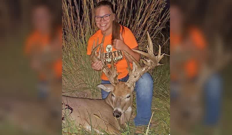 Potential State Record Whitetail: 14-Year-Old Takes Giant 40-Point, Non-Typical Kansas Whitetail During Youth Hunt