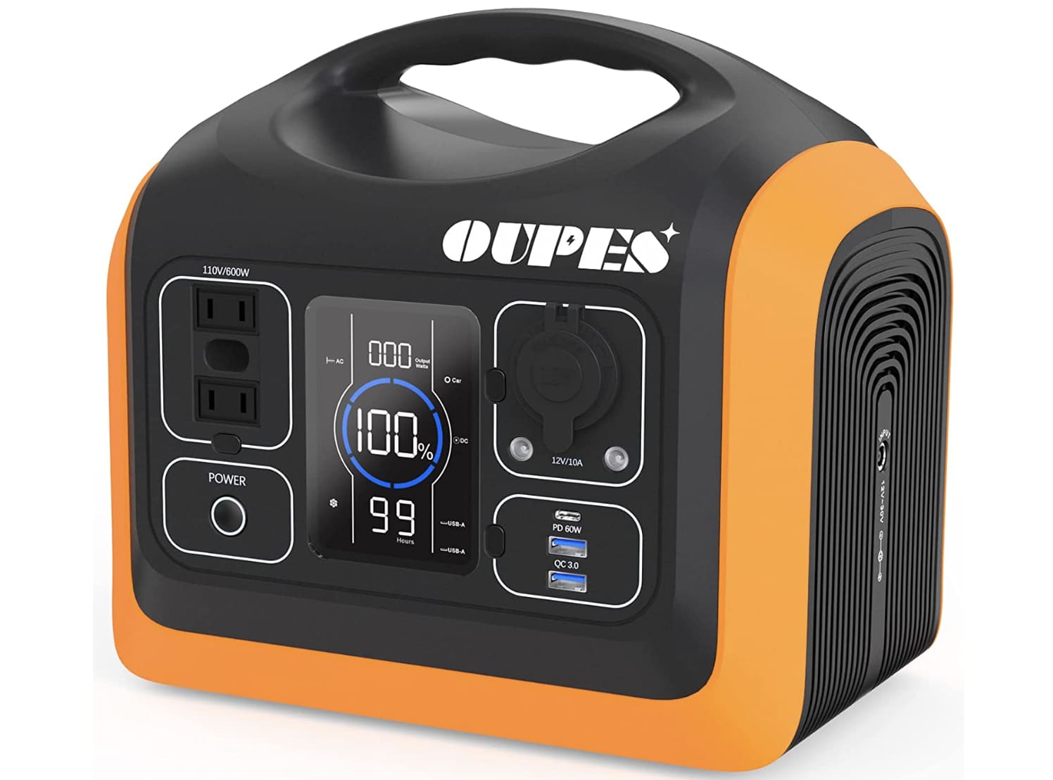 OUPES 600W Portable Power Station, Solar Generator 595Wh