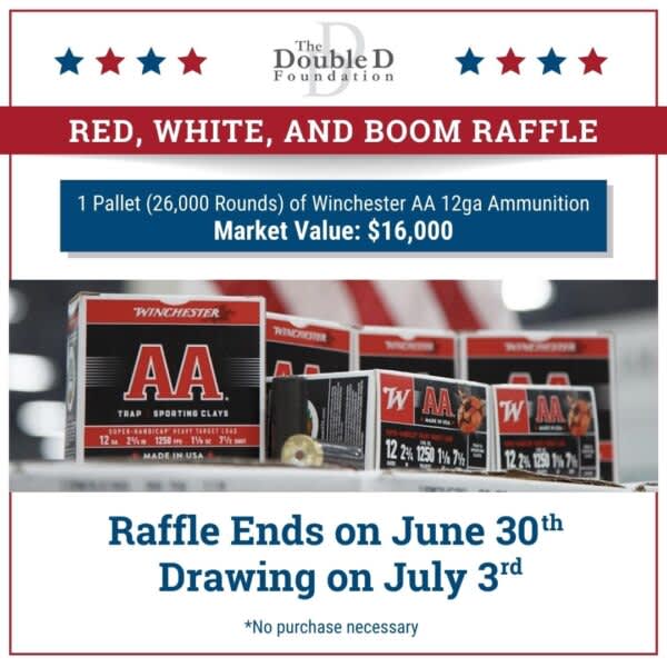 THE DOUBLE D FOUNDATION LAUNCHES RED, WHITE, AND BOOM RAFFLE TO ADVANCE FREEDOM, GROW PARTICIPATION IN COMPETITIVE SHOOTING PROGRAMS