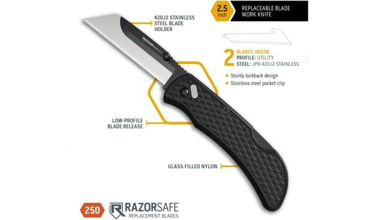 Outdoor Edge’s New 2.5″ RazorWork Utility/Work Knife