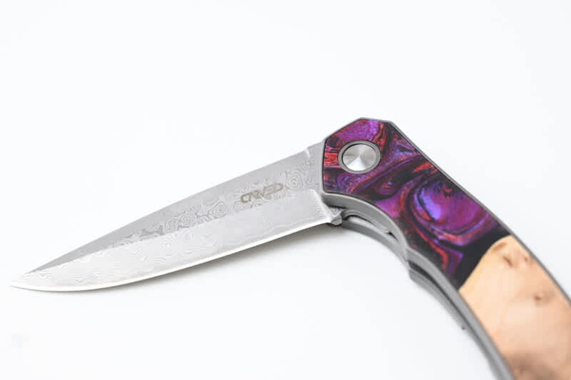 OHUB Review: Carved Unique Damascus EDC Pocket Knives