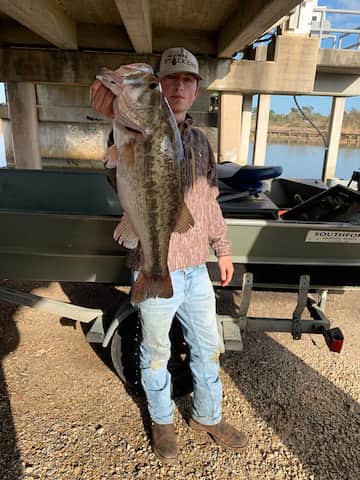 Flipping for Bass Produces Lunker Bass for Teen
