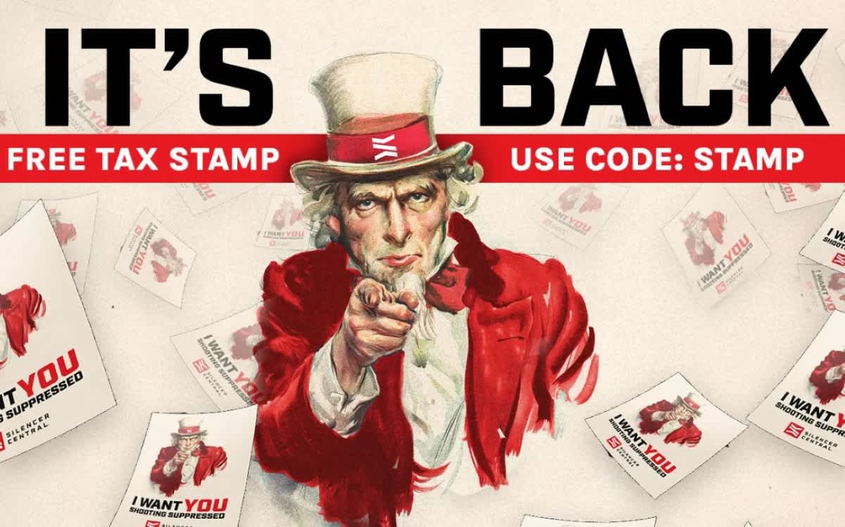 Have a Quiet Independence Day with Free Tax Stamps at Silencer Central