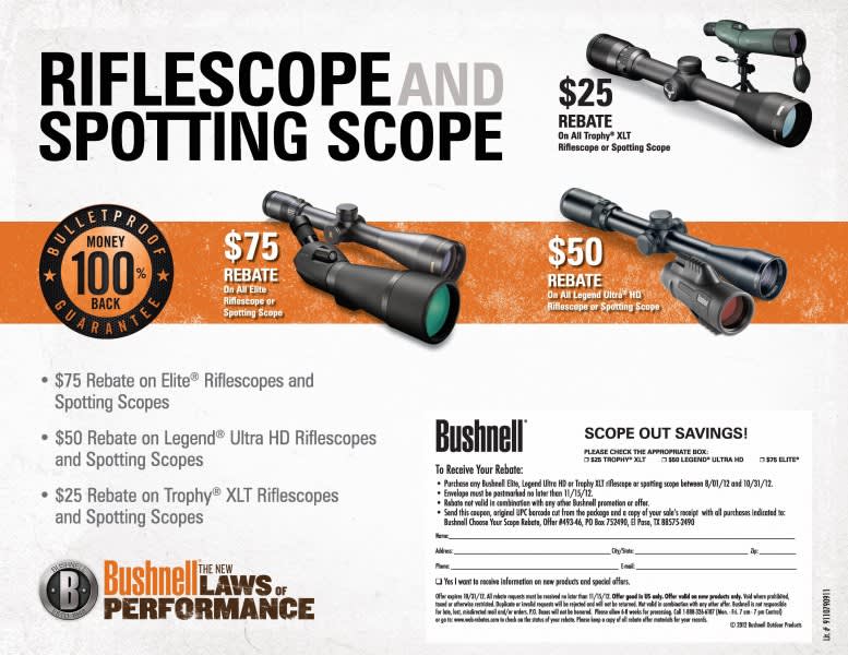 bushnell-launches-fall-riflescope-and-spotting-scope-rebate-program