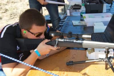 New products, like the Bullseye Camera System, were available to test in the side matches.