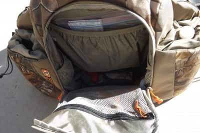 A shot of the pack's interior pockets. Image by Marshall MacFarlane.