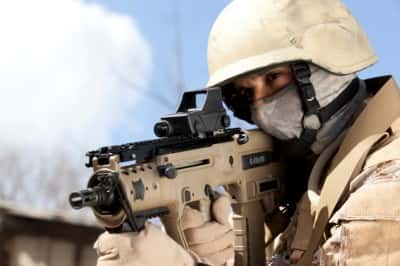 The Meprolight M5, a compact and lightweight, multi-purpose red-dot sight
