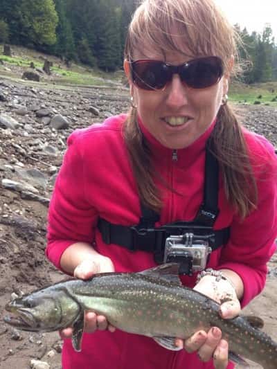 Stevens at the 2013 Trout Royal Slam.