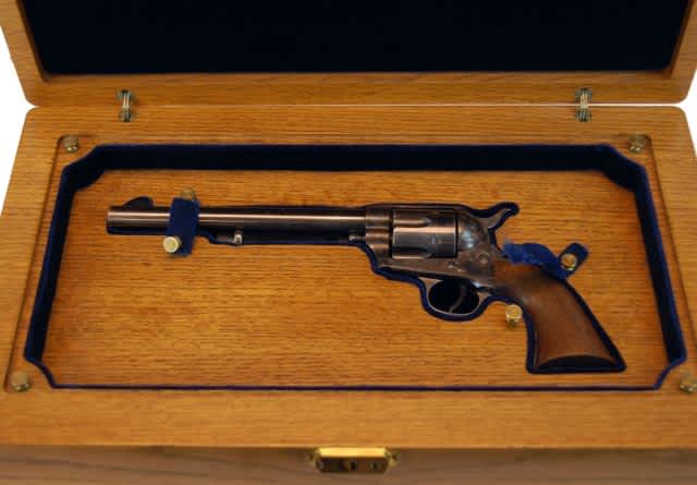A Colt revolver that is believed to have been used by Wyatt Earp at the O.K. Corral. Image courtesy J. Levine Auction and Appraisal.