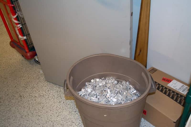 Only at Timney would you find a barrel full of AR-15 trigger housings being used as a door stop.