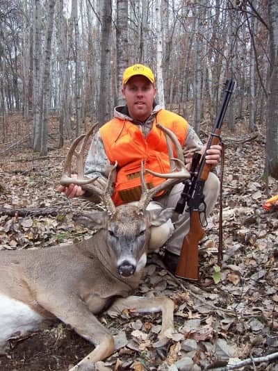 Josh Runksmeier took this great buck in an area with small properties ranging mostly from five to 10 acres. He learned about the deer from a coworker.