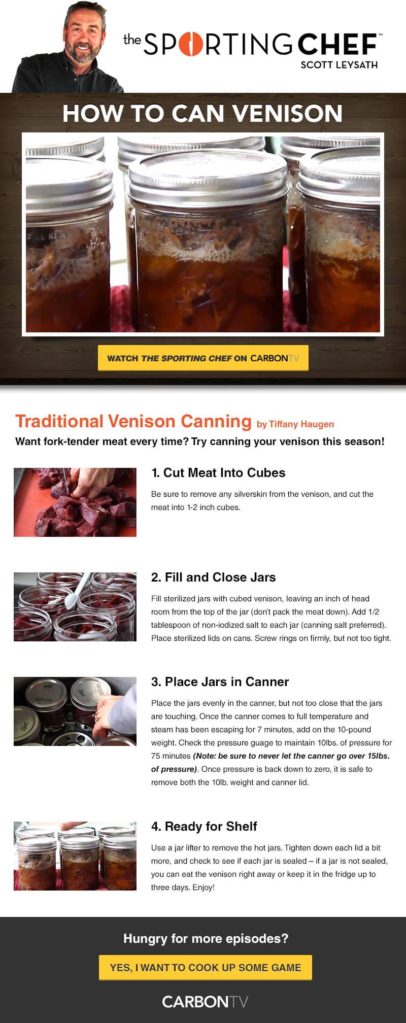 INFOGRAPHIC: How to Can Venison | OutdoorHub