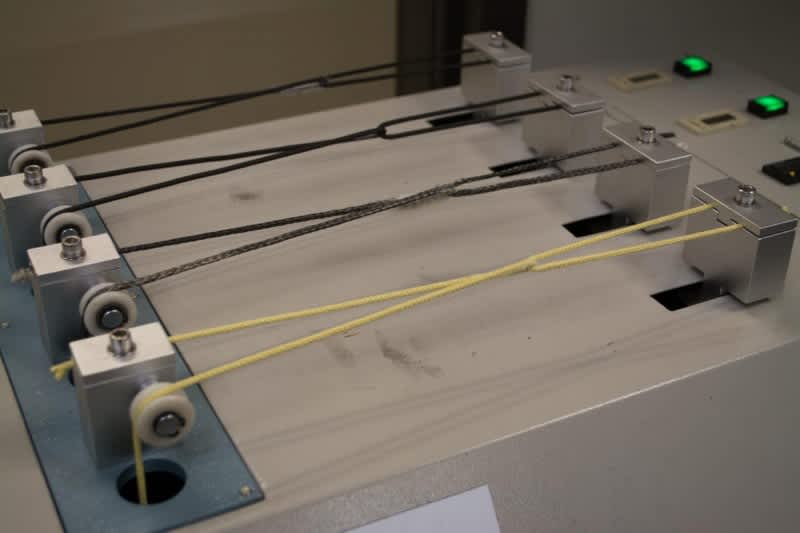 Think your laces wear from tying and untying? Imagine what this boot lace torture machine does to them...