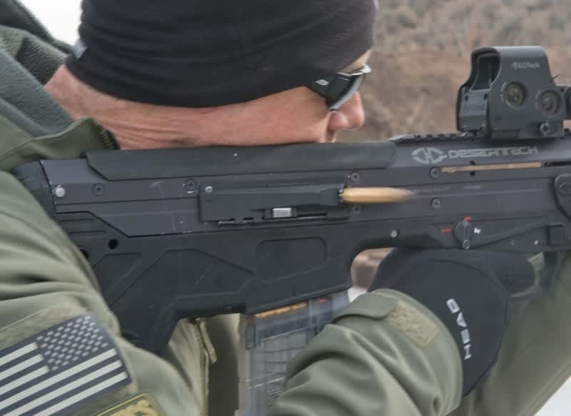 The MDR's forward ejection "chute" in action. 1 of 3.