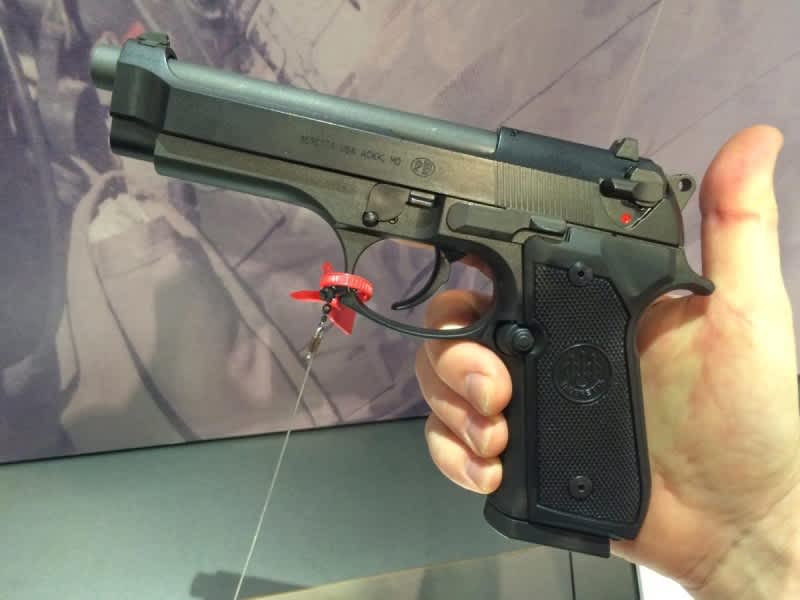 It may look like a standard 9mm Beretta M9, but it's really a .22.
