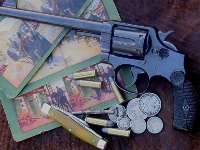 A S&W Military & Police with a six-inch barrel.