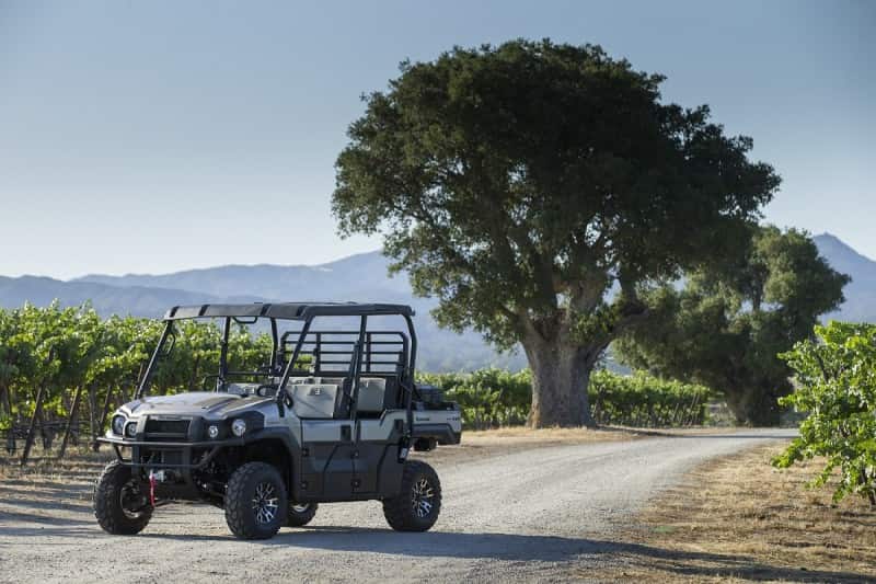 The Ancient Peaks Winery on the Santa Margarita Ranch in Paso Robles made for a beautiful spot to test the new Kawasaki Offerings.