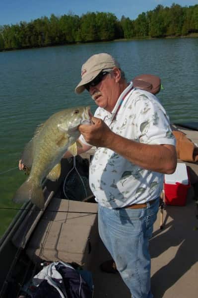 Larks Lake produces big smallmouths.