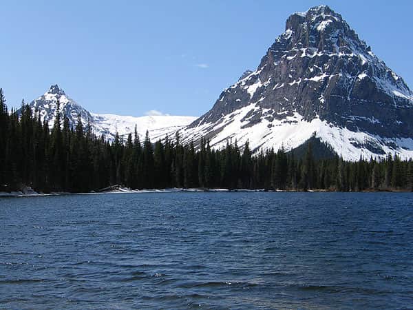 Two Medicine Lake in Glacier National Park.