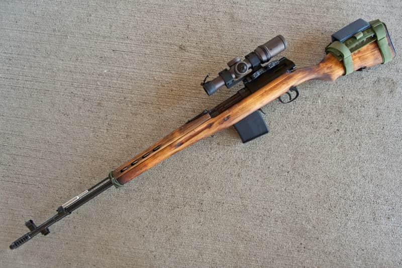 The author's SVT fitted with an aftermarket scope and scope mount.