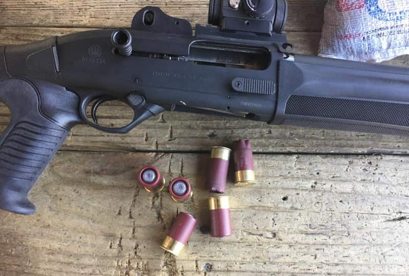 I tried these in a Beretta 1301 Tactical semi-automatic shotgun. As expected, the small shells wouldn't feed, but then again, they're not supposed to.